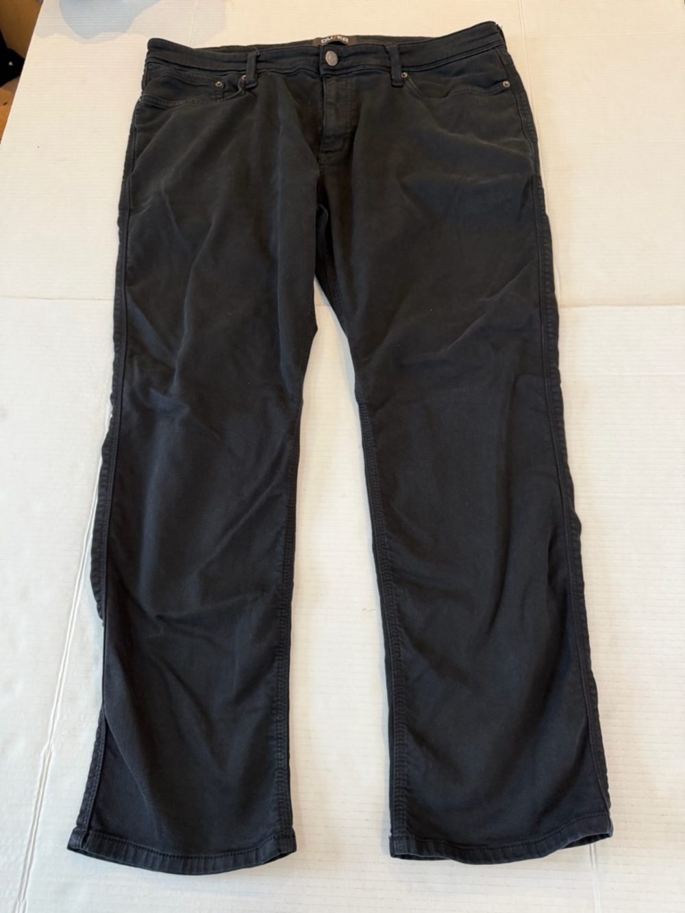 Du/er N2X Relaxed Tapered Performance Black Straight Leg Jeans - Classic